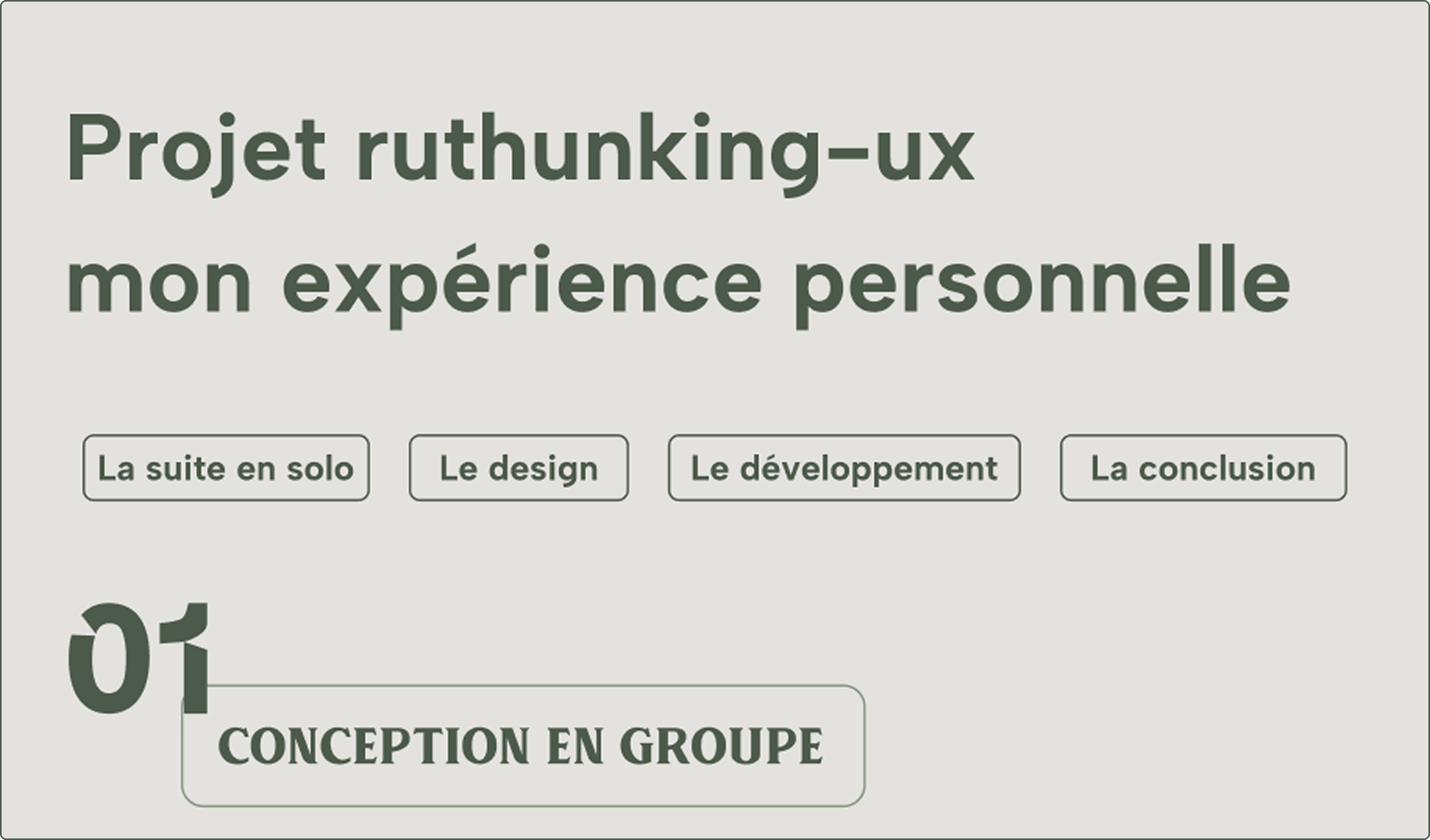 une image qui introduit le début du contenu de mon case study sur le projet prux.