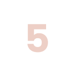 icone numéro 5 dans un rond